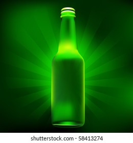 beer / soda / pop / juice bottle vector illustration