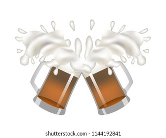 Beer spray isolated