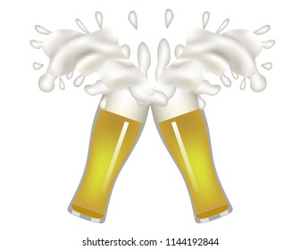 Beer spray isolated