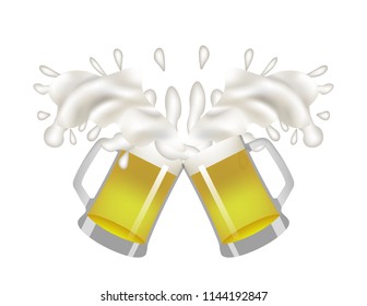 Beer spray isolated