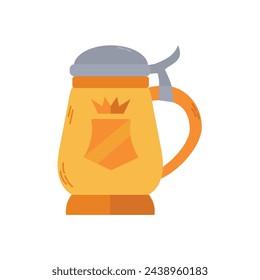 Beer stein icon clipart avatar isolated vector illustration