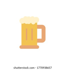 Beer stein icon. Simple color vector elements of international beer day icons for ui and ux, website or mobile application