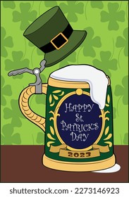 A beer stein for St. Patrick's Day