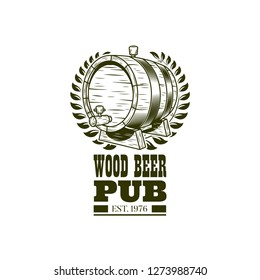Beer sticker concept line icon. Simple element illustration. Pub sticker concept outline symbol design. Can be used for web and mobile UI/UX. Modern vector style.