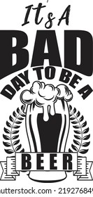 Beer SVG T Shirt Design For Print
