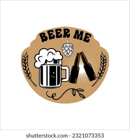 Beer SVG t-shirt design, Beer eat svg