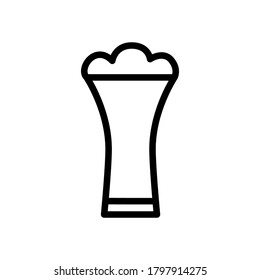beer symbol line icon, Vector Illustration
