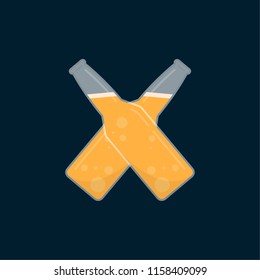 Beer symbol vector. logo. free space for text. wallpaper.