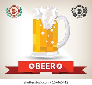 Beer symbol,vector