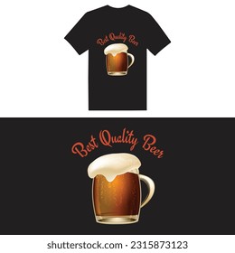 beer t shirt design template 