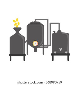 beer tanks icon image design, vector illustration