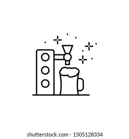 Beer tap, drink icon. Element of October festival icon