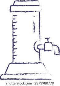 Beer Tap hand drawn vector illustration