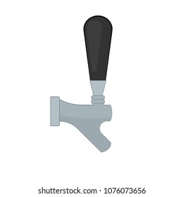 Beer tap icon. Brewery clipart isolated on white background