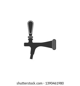 Beer tap icon isolated. Flat design. Vector Illustration