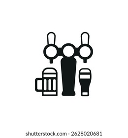 Beer tap icon. Simple Beer tap icon for social media, app and web design. Vector illustration.