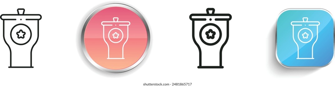 beer tap icon. Thin Linear, Regular and Button Style Design Isolated On White Background