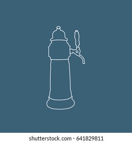 Beer tap icon, vector illustration design. Drinks collection.