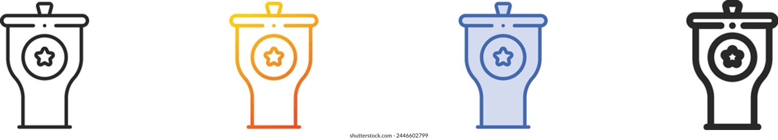 beer tap icon.Thin Linear, Gradient, Blue Stroke and bold Style Design Isolated On White Background