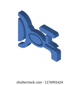 Beer tap isometric left top view 3D icon