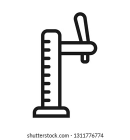 beer tap. minimal thin line web icon. simple vector illustration outline. concept for website or app.