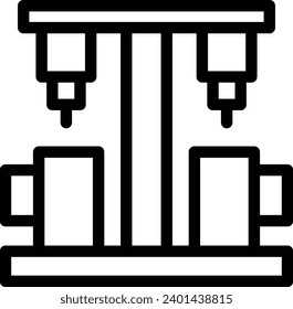 Icono de línea de vector simple de la pulsación de la cerveza