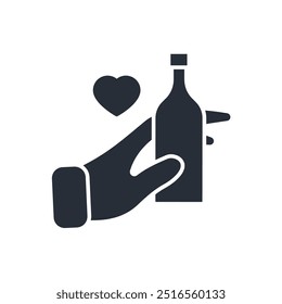 Symbol für Bierverkostung. vector.Editable stroke.linear style Zeichen zur Verwendung Web-Design, logo.Symbol-Illustration.