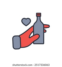 beer tasting icon. vector.Editable stroke.linear style sign for use web design,logo.Symbol illustration.