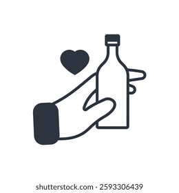 beer tasting icon. vector.Editable stroke.linear style sign for use web design,logo.Symbol illustration.