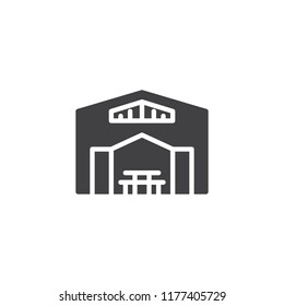 Beer tent vector icon. filled flat sign for mobile concept and web design. Oktoberfest tent simple solid icon. Symbol, logo illustration. Pixel perfect vector graphics