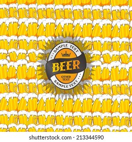 beer theme illustration