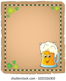 Beer theme parchment 1 - eps10 vector illustration.