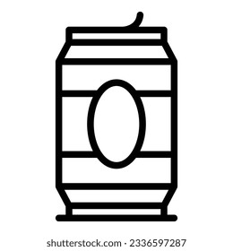 Beer tin can icon outline vector. Brewery tank. Drink alcohol