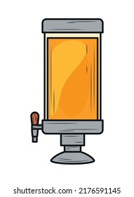 Beer Tower Icon On White Background