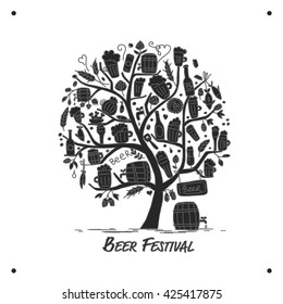 Beer tree, sketch for your design