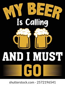 Beer T-shirt design Ready to print