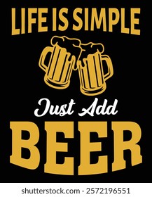 Beer T-shirt design Ready to print