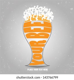 Beer typographic vector