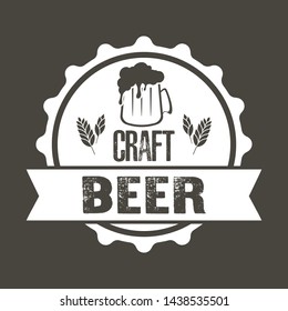 Beer Logo Design Element Vintage Style Stock Vector (Royalty Free ...