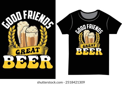 Beer Typography t shirt Design.