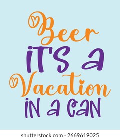 Cerveza son vacaciones en una lata