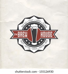 beer vector badge label seal vintage retro retro styled label of beer okay as a template of promotion editable layered vector beer vector badge label seal vintage retro classic vacation froth ritual r