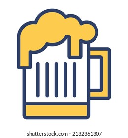 beer vector colored Line Icon. Simple Creative vector Line Icon