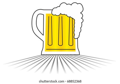 Beer vector draw