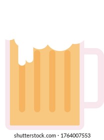 beer vector flat color icon 