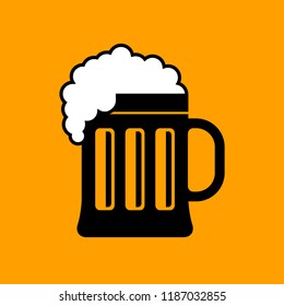 Beer vector icon, alcoholic drink  
