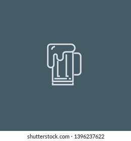 Beer vector icon. Beer concept stroke symbol design. Thin graphic elements vector illustration, outline pattern for your web site design, logo, UI. EPS 10.