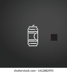 Beer vector icon. Beer concept stroke symbol design. Thin graphic elements vector illustration, outline pattern for your web site design, logo, UI. EPS 10.