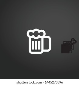 Beer vector icon. Beer concept stroke symbol design. Thin graphic elements vector illustration, outline pattern for your web site design, logo, UI. EPS 10.