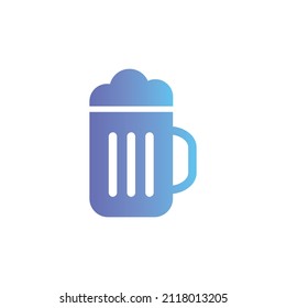 Beer vector icon with gradient